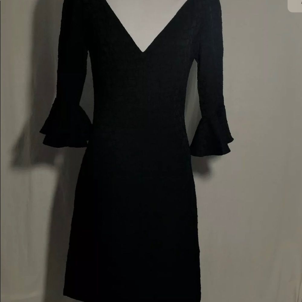 Kerry Xie Pasadena Black Dress V Neck - Picture 9 of 10
